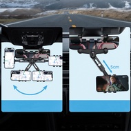 Car Rearview Mirror Phone Holder 360°Rotating Phone Holder Adjustable Rearview Mirror Phone Holder R