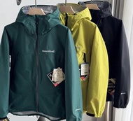 日本預訂 3色選 Montbell Japan 刺繡logo 戶外機能 goretex防水 拉鍊口袋 連帽風褸外套 付收納袋 rain dancer Jacket