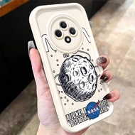 เคสสําห OPPO Reno 12F 4G Reno 12F 5G F27 5G เคสโทรศัพท์มนุษย์อวกาศซิลิโคนซอฟต์เชลล์กันกระแทก
