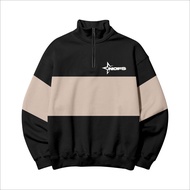 NOFS Half Zipper Rugby Sweater Men's Women's Unisex Half Zipper Sweater