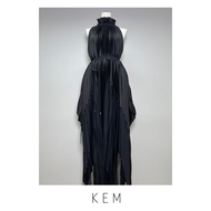 Kemissara Feather Tulle Set (Top & Skirt) - Black
