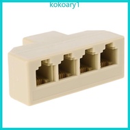 KOKO Phone Line Splitter Phone Jack Splitter RJ11 Phone Cord Splitter Telephone Line Splitter RJ11 6