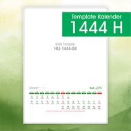 Master Cetak Template Kalender Hijriyah 1444 H HIJ-1444-04