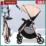 Baby stroller, 2-way 3-position folding baby stroller