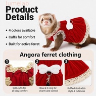 LUMELAB​ Ferret Vest Harness, Adjustable Soft Ferret Traction Rope, Cute Comfortable Berber Fleece E