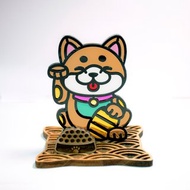 招福犬 柴犬 座台式 l 兔年 卯年 福貼 揮春 春聯 招財 招財貓