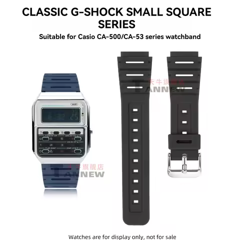 For Casio CA-500 CA-53 Series Back to Future, Multifunction Calculator Watch, Waterproof Resin Strap