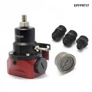Fuel Pressure Regulator with Gauge AN10 Feed & AN6 Return Line & AN10 End Cap