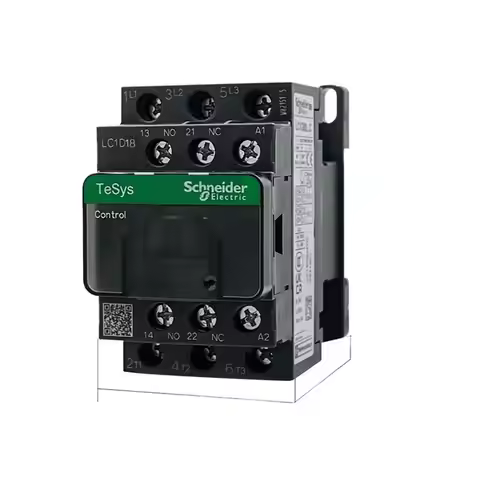 Schneider New black version AC Three-pole contactor 3P LC1D09 LC1D12 LC1D18 B7C F7C Q7C M7C 24V 110V