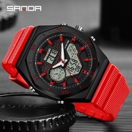 SANDA 6209-2/in stock New Multifunctional Outdoor Sports Unisex Watch Personality Trendy Luminous Ca