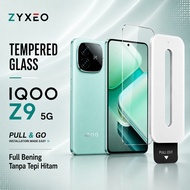 LAYAR Zyxeo Tempered Glass for IQOO Z9 5G - Full Anti-Scratch Screen Protector BENING with Pull and 