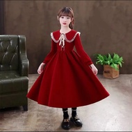 DRESS ANAK PREMPUAN SONNY / TERBARU / LENGAN PANJANG / KOREA / BANGKOK / USIA 5-12 TAHUN