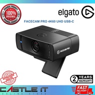 Elgato Facecam Pro 4K60 UHD USB-C Webcam Premium Autofocus Wide Angle 90° Field View 10WAB9901