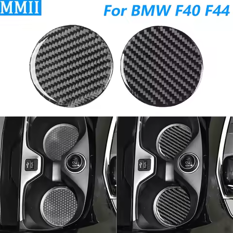 For BMW 1 Series F40 2 Series F44 2020-2024 Carbon Fiber Center Console Cup Holder Pad Slot Panel Co