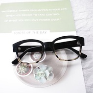 方型粗框眼鏡日本頂級啡黃玳瑁色板材日本手造眼鏡框