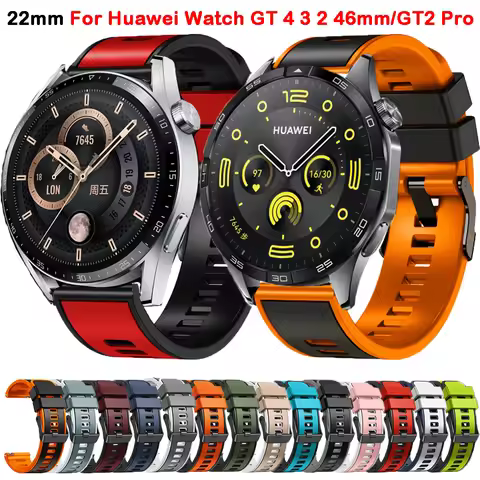 Sport Silicone Strap for HUAWEI WATCH GT4 GT 4 46mm GT3 Pro GT 2 46mm Bracelet Correa Band Huawei Wa
