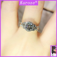 [GRA]Luxury D Color Moissanite Ring Pt950 Female