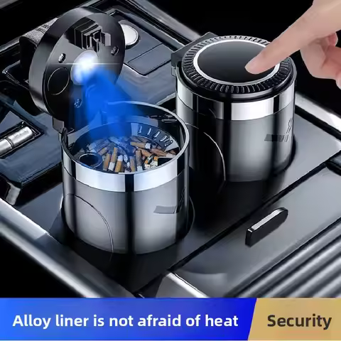 1Pcs Car Ashtray Trash Bin Coin Storage Cup Container Cigar Ash Tray Car Styling Universal New Size 