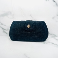 GUERLAIN French Fashion Black Cosmetic Bag Violet Perfume