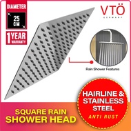 525-SS2525-04 VTO Stainless Steel Square Rain Shower Square Head Shower