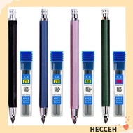 HECCEH Mechanical Pencil 2B/4B/6B/8B Pencil Refill Metal Stationery Sketch Comics Design Art Paintin