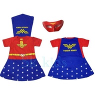 WONDER WOMAN CLOTHES AGES 2-10 YEARS WONDER WOMAN COSTUME/DRESS