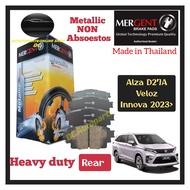 (MADE IN THAILAND) MERGENT REAR DISC BRAKE PAD PERODUA ALZA D27A TOYOTA VELOZ INNOVA ZENIC 2023>