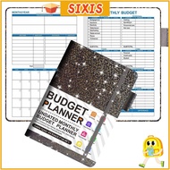 SIXIS A5 Cash Budget Planner Book - Undated Monthly Finance Organizer with Cash Flow Management