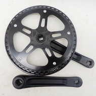 Aluminum Alloy 48T Crankset for 165mm Folding Bikes Quick and Easy Replacement