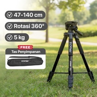 ZOMEI PREMIUM QUALITY 360 Panoramic 1.4M Pan Head Camera Tripod - Q111 - Black