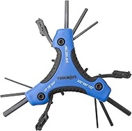 Upgrade Hex Wrench Key Set, 9 Imperial Sizes, Heavy Duty Folding Allen Wrench Tool (1/4, 7/32, 3/16,