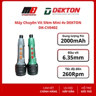 DEKTON Mini 4v Compact Handheld 5Nm Screwdriver (DK-CV0402) / Durable Metal Gearbox /