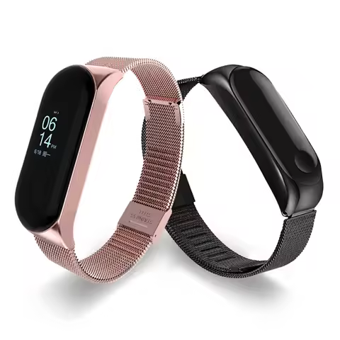 Wristband for Xiaomi Mi Band 6 5 4 3 Stainless Steel Strap for Mi Band 5 6 Bracelet on Miband 3 4 Co