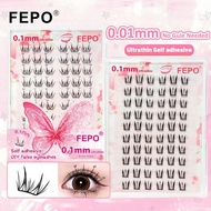 【FEPO】Ultra Thin Self-adhesive False Eyelashes Do Not Require Glue False Eyelashes with Large Capaci