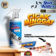 GUN Killer Pembasmi Cicak Super Ampuh 250 ml Pengusir Cicak AMAN Melindungi Rumah dari Cicak