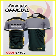 【Free custom】Barangay official full sublimation T-shirt polo shirt for men and women
