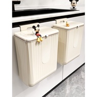 rubbish bin dustbin with lid ♜Kitchen Trash Can Wall-Mounted Household Kitchen Waste Cabinet Door Sp