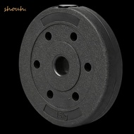 SHOUH Barbell Weight Plate, Solid black weight plate Coated Surface Cast Iron Weight Plate, Sturdy W