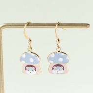 我躲在你看不見的蘑菇小屋  小倉鼠 耳環 手鍊 項鍊 紙盒包裝