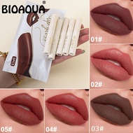 Chocolate Lip Glaze Set Velvet Matte Lipstick Cream Long-lasting Lipstick Liquid Coffee E8q0