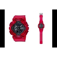 Casio BA-110CR-4A Baby-G Women's Transparent Red Resin Strap Watch