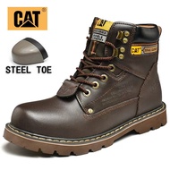 【Original Box】Caterpillar Safety Shoes Steel Toe Catterpillar Work Boots Size 40-45