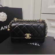 Sold-Chanel 小金球 雙金球 19cm  金珠 Chanel flap bag Chanel mini flap