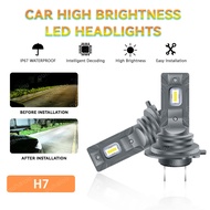 2PCS H7  LED Headlight Bulbs Super Bright  Car Led Headlight Bulb  H7  Headlamp 6500K White