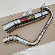 KOU/NLK/DAENG4 Stainless Exhaust canister Pipe Mio i 125 / Click 150/125 / Mio soulty / Beat Carb