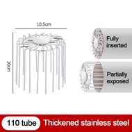 OKDEALS Stainless Steel Roof Floor Drain Anti-blocking Leaf Debris Trap Gutter Guard Durable Downpip