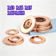 Copper Flat Washer Sealing Gasket Enlarged Thickened Copper Crush Washer M3-M18【WY1】
