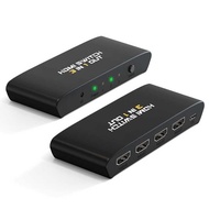 UHD 4K 3x1 Mini Switcher HUB Box Support IR Remote Control HDMI Switch Splitter