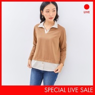 [CLEARANCE] Special Live C2 Lucero Brown Blouse Combo Wanita