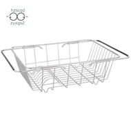 Expandable Dish Drying Rack over the Sink,Kitchen Stainless Steel Dish Drainer in Sink or on Counter